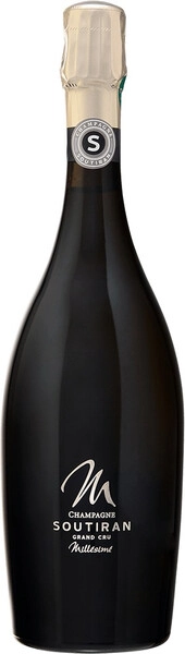 Шампанское Soutiran, Grand Cru Brut Millesime, Champagne AOC, 2018