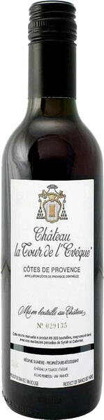 Вино Chateau La Tour de L'Eveque, Cotes de Provence AOC, 2014, 375 мл