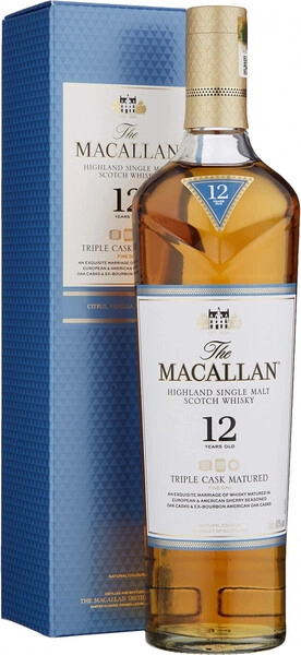Виски Macallan, Triple Cask Matured 12 Years Old, gift box, 0.75 л