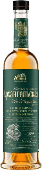 Ликер Архангельская на Кедровых Орешках, Настойка горькая, 0.5 л