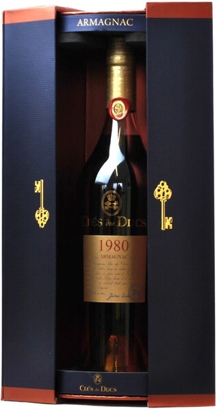 Арманьяк Cles des Ducs Millesime, Armagnac AOC, 1980, gift box, 0.7 л