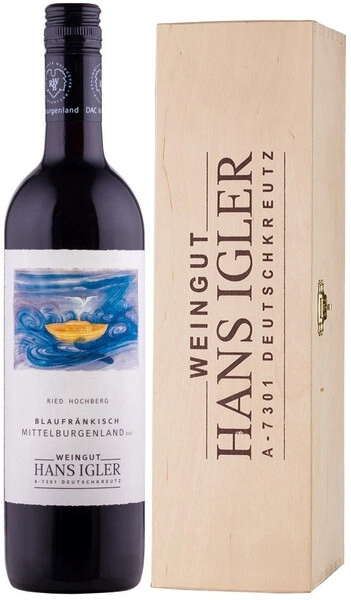 Вино Hans Igler, Blaufrankisch Ried Hochberg, Mittelburgenland DAC, 2016, gift box, 1.5 л