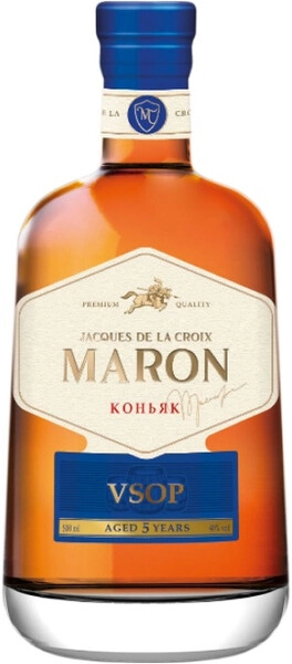 Коньяк "Jacques de la Croix Maron" 5 Years Old, 0.5 л