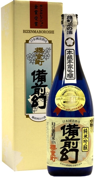 Саке Bizen Maboroshi Junmai Ginjo, gift box, 720 мл