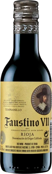 Вино "Faustino VII" Tempranillo, Rioja DOC, 2023, 187 мл