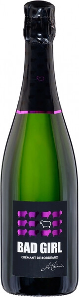 Игристое вино Bad Girl Brut, Cremant de Bordeaux, 2022