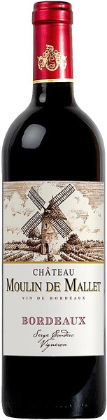 Вино Chateau Moulin de Mallet, Bordeaux AOC, 2021