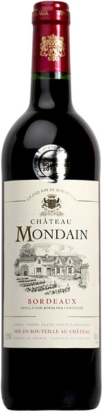 Вино Chateau Mondain, Bordeaux AOC, 2020