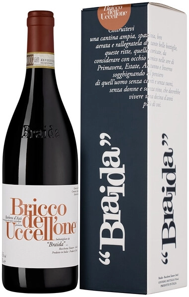 Вино "Bricco dell'Uccellone" Barbera d'Asti DOC, 2021, gift box