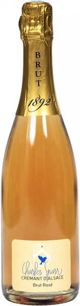 Игристое вино Charles Sparr, Cremant d'Alsace AOC Brut Rose, 2019