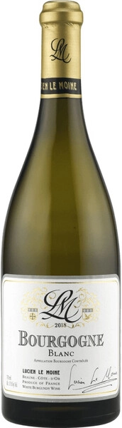 Вино Lucien Le Moine, Bourgogne Blanc AOC, 2018