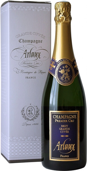 Шампанское Arlaux, Grande Cuvee Premier Cru Brut, Champagne AOC, gift box