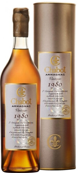 Арманьяк Chabot, 1980, gift tube, 0.7 л