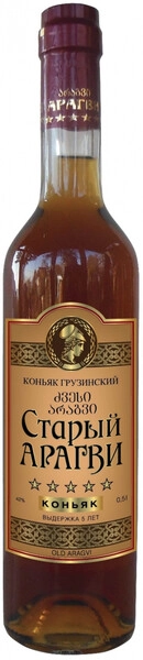 Коньяк Старый Арагви 5 звезд, 0.5 л