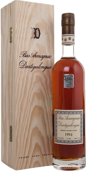 Арманьяк Dartigalongue, Bas Armagnac AOC, 1994, wooden box, 0.5 л