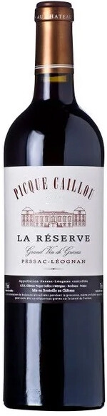 Вино Picque Caillou La Reserve, Pessac-Leognan AOC, 2019