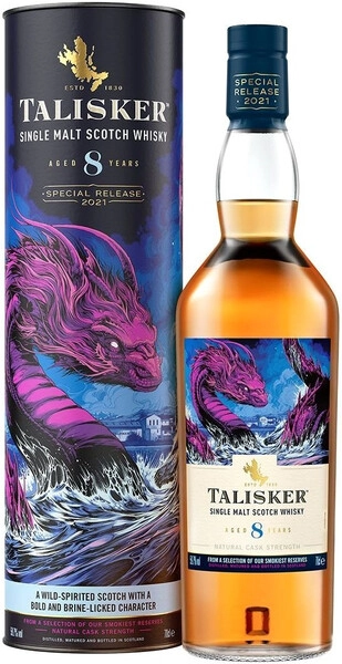 Виски "Talisker" 8 Years Old, Special Release 2021, in tube, 0.7 л