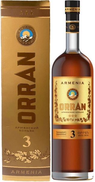 Коньяк Orran 3 Years Old, gift box, 1 л