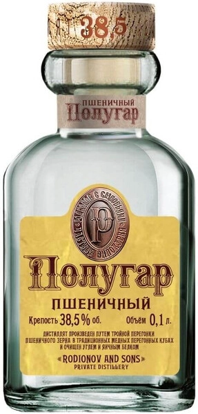 Водка Polugar Wheat, 100 мл