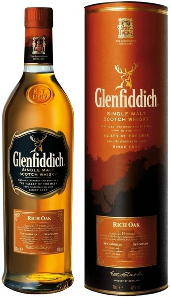Виски Glenfiddich, Rich Oak 14 Years Old, in tube, 0.7 л