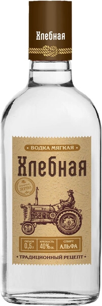 Водка Хлебная, 0.5 л