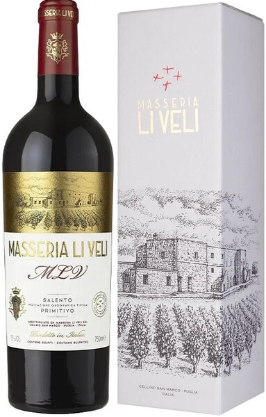 Вино Li Veli, Masseria Li Veli, Salento IGT, 2021, gift box, 1.5 л