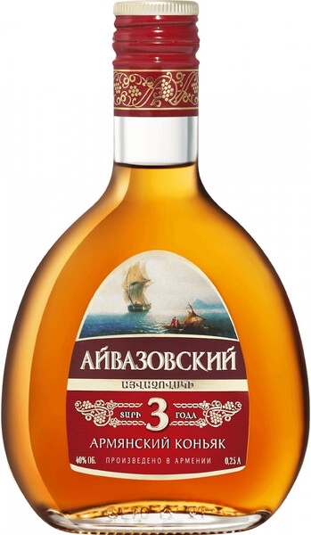 Коньяк "Айвазовский" 3-летний, 250 мл