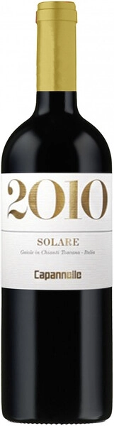 Вино Solare Vino da Tavola di Toscana Rosso IGT Sangiovese, 2010