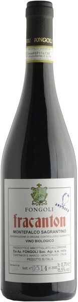 Вино Fongoli, Fracanton Montefalco Sagrantino DOCG Naturale, 2016