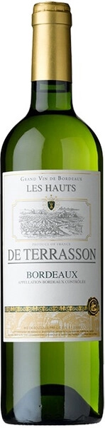 Вино Les Hauts de Terrasson Blanc Sec, Bordeaux AOC, 2022