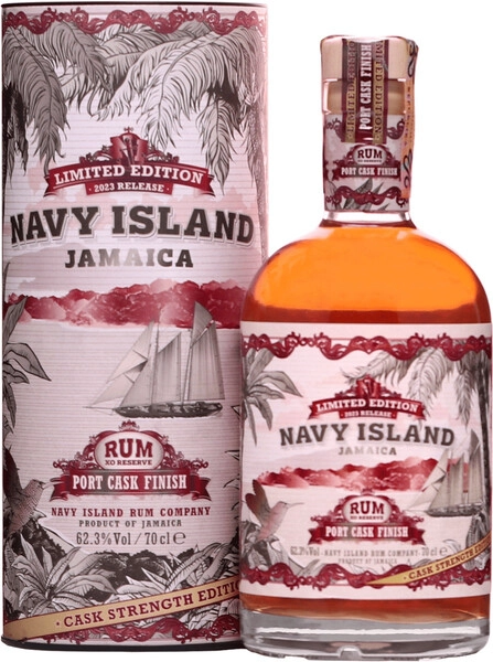 Ром "Navy Island" Port Cask Finish Cask Strength Edition, in tube, 0.7 л