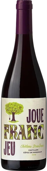Вино Chateau Brandeau, Joue Franc Jeu, Castillon Cotes de Bordeaux AOC, 2019