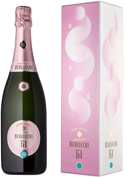 Игристое вино Guido Berlucchi, 61 Franciacorta Rose DOCG, gift box