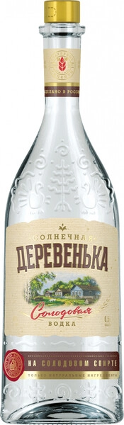 Водка Солнечная деревенька, 0.5 л