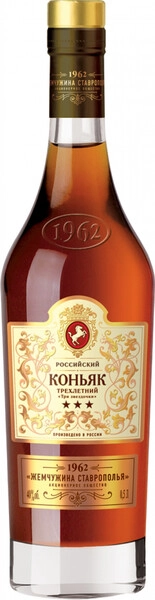 Коньяк Zhemchuzhina Stavropolya, "1962" 3 Years Old, 0.5 л
