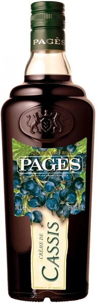 Ликер Pages Creme de Cassis, 0.7 л