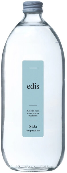 Вода Edis Sparkling, Glass, 0.95 л