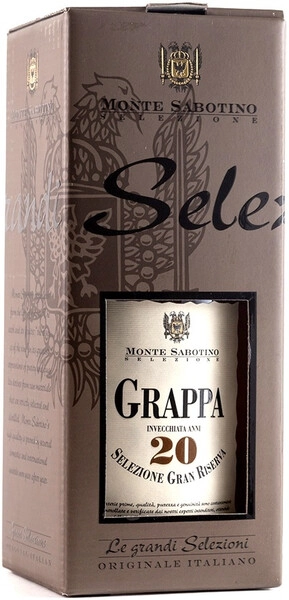 Граппа Monte Sabotino Selezione Gran Riserva 20 Anni, gift box, 0.7 л