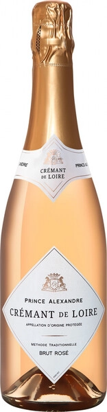 Игристое вино Prince Alexandre Cremant de Loire AOC Rose Brut, 2022