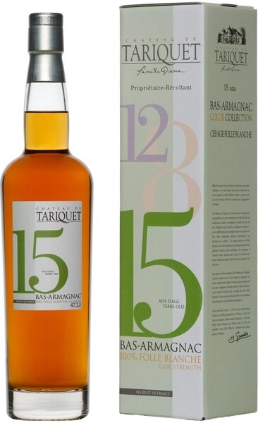 Арманьяк Chateau du Tariquet Folle Blanche 15 years, Bas-Armagnac AOC, gift box, 0.7 л