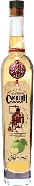 Водка Стрижамент, Самогон крафтовый Яблочный, 0.5 л