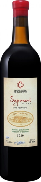 Вино Tchotiashvili, Saperavi Rcheuli Qvevri, 2020