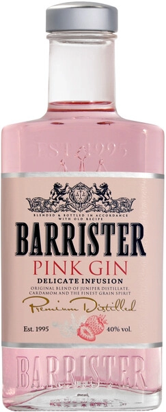 Джин Barrister Pink Gin, 375 мл