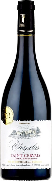 Вино Chapelas, Saint-Gervais Cotes du Rhone Villages AOP, 2021