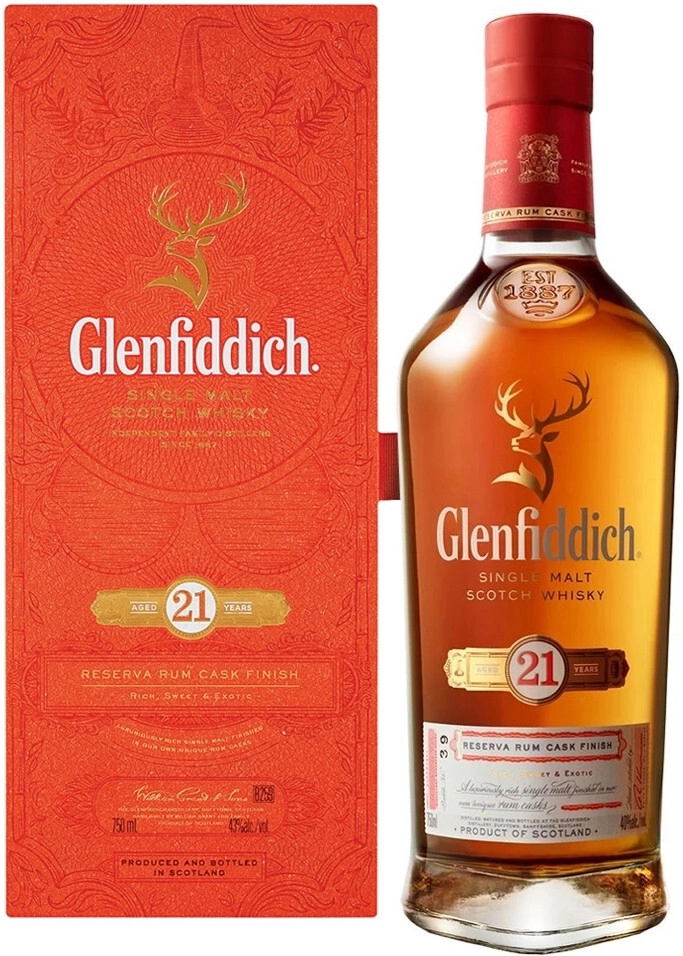 Виски Glenfiddich 21 Years Old 0.7 л в коробке