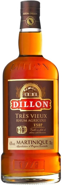 Ром Dillon Tres Vieux VSOP, Martinique AOC, 0.7 л