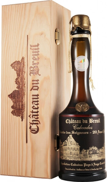 Кальвадос Chateau du Breuil, Reserve des Seigneurs XO, Pays d'Auge AOC, wooden box, 2 л