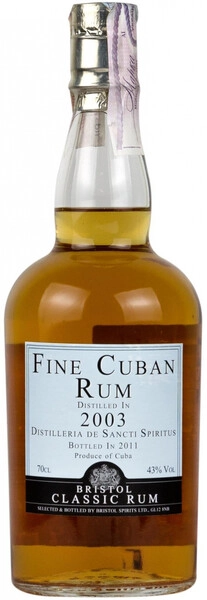 Ром Bristol Classic Rum, Fine Cuban Rum, 2003, 0.7 л