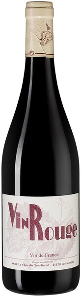 Вино Clos du Tue-Boeuf, Vin Rouge VDF, 2019