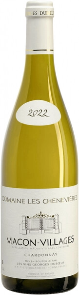 Вино Georges Duboeuf, Domaine Les Chenevieres Macon-Villages AOC, 2022